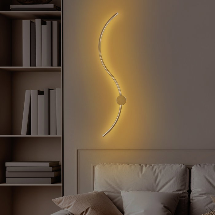 Opviq Lámpara de pared dorada de 90 cm